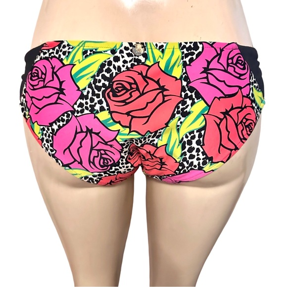 BB Swim Floral Full Bikini Bottom size M - Picture 2 of 6